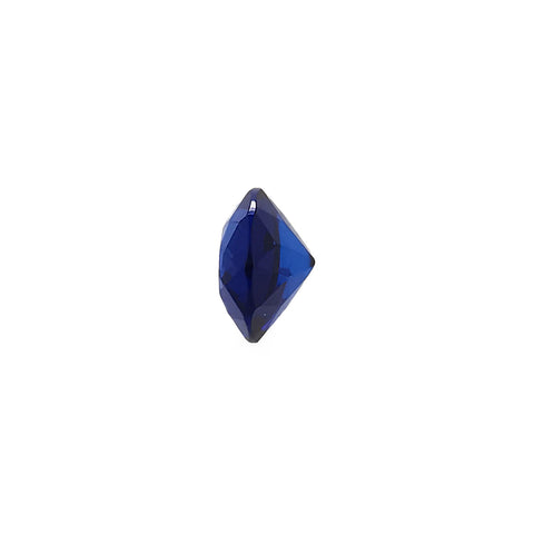 Blue Amber Faceted Oval Diamond Cut Stone