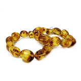 Insects Amber Nugget Beads Bracelet