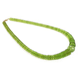 Green Amber Beads Necklace