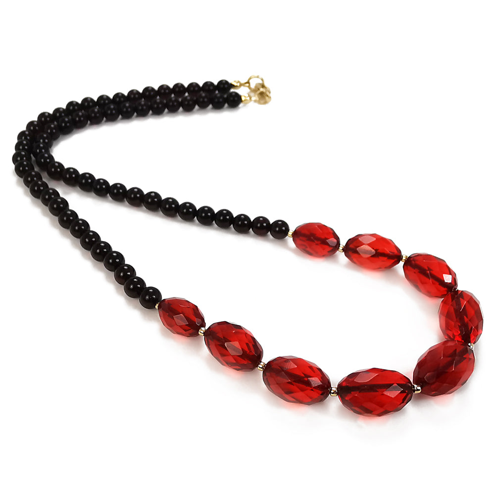 Adults | Chakra Gemstones + Raw Cherry Amber Necklace – R.B. Amber Jewelry