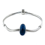 Blue Amber Charm Bead
