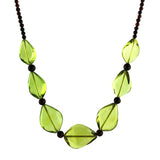 Green & Cherry Beads Necklace