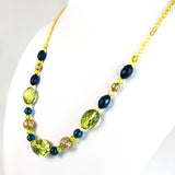 Multi - Color Amber Beads Necklace