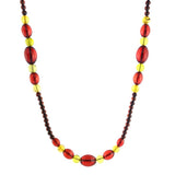 Multi-Color Amber Beads Necklace