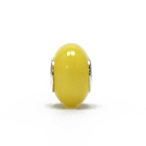 Milky Amber Charm Bead - Amber Alex Jewelry