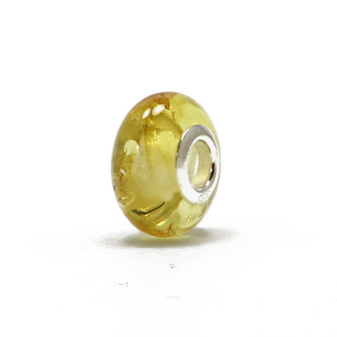 Lemon Amber Charm Bead - Amber Alex Jewelry