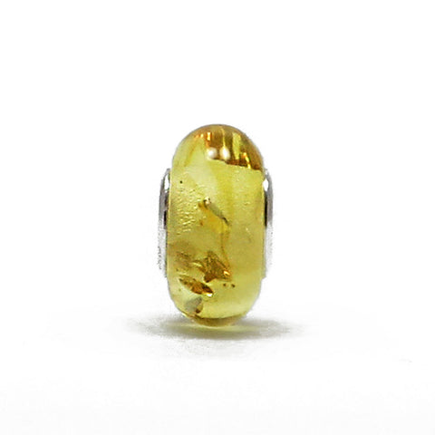 Lemon Amber Charm Bead - Amber Alex Jewelry