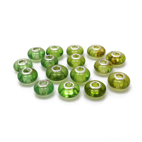 Green Amber Charm Bead - Amber Alex Jewelry