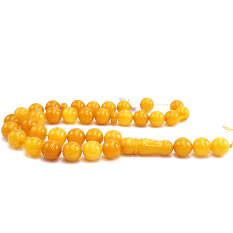 Antique Amber Round Shape 10mm Islamic Prayer Beads