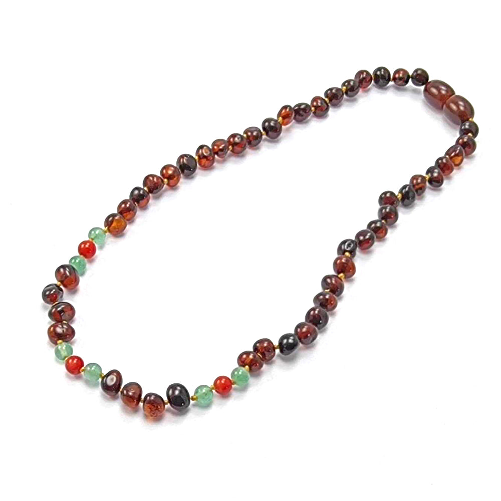 "KIDDO" Cherry Amber Baroque Beads Baby Necklace