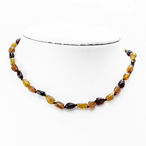 "KIDDO" Multi-Color Amber Baroque Beads Baby Necklace