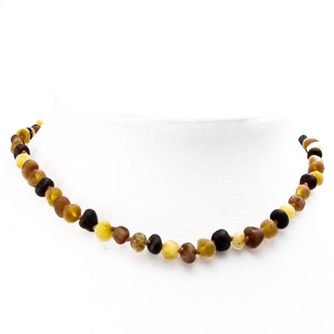 "KIDDO" Multi-Color Amber Baroque Beads Baby Necklace