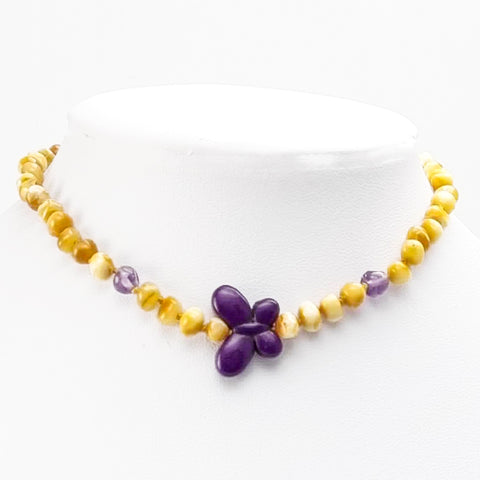 "KIDDO" Milky Amber Baroque Beads Baby Necklace