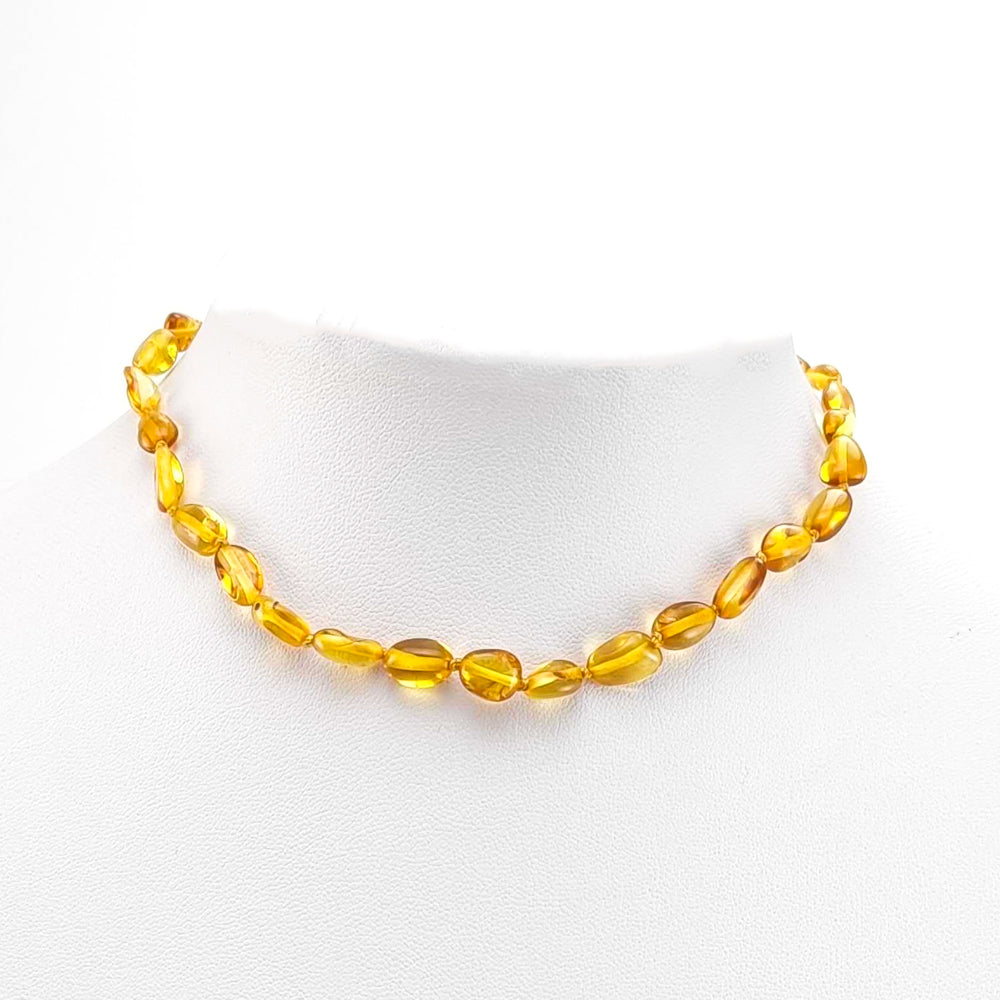 "KIDDO" Lemon Amber Small Nuggets Baby Necklace