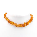 "KIDDO" Cognac Amber Chips Beads Baby Necklace