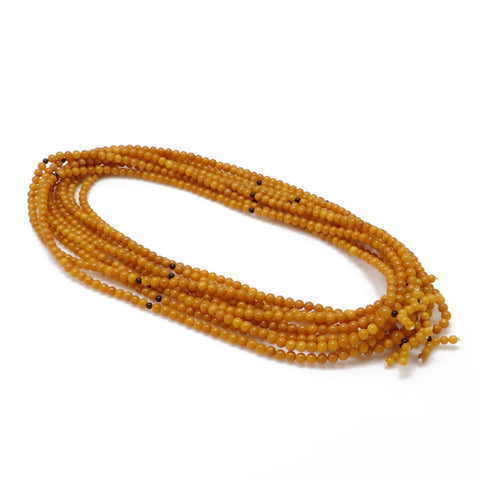 Antique Amber Round Beads Buddhist Mala - Amber Alex Jewelry