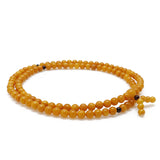 Antique Amber Round Beads Buddhist Mala - Amber Alex Jewelry