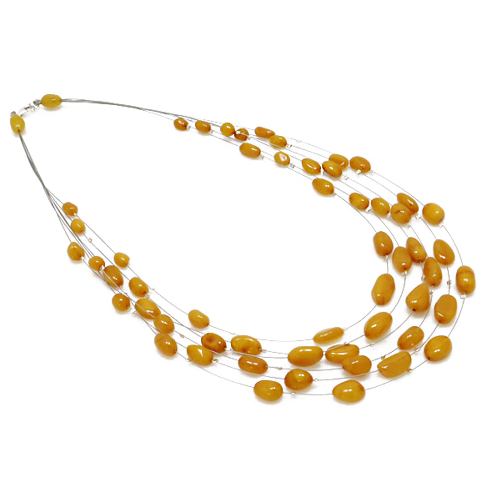 Antique Amber Rain Necklace - Amber Alex Jewelry