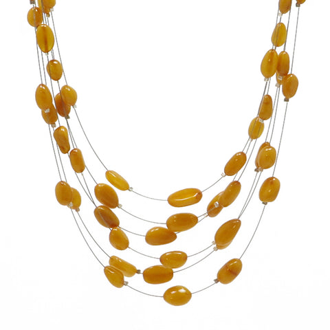 Antique Amber Rain Necklace - Amber Alex Jewelry