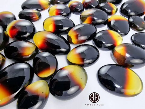 Gradient Amber Free Shape Cabochon