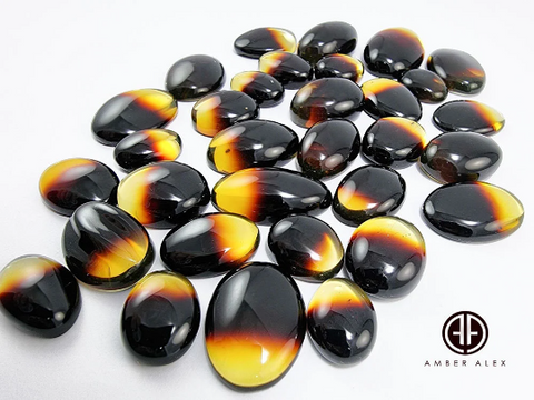 Gradient Amber Free Shape Cabochon