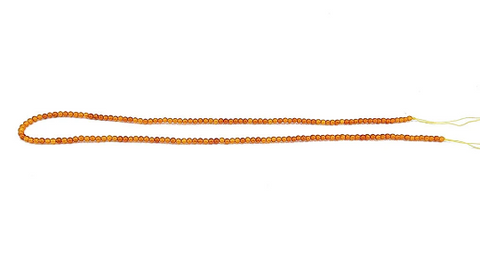 Cognac Amber Round Beads Strand