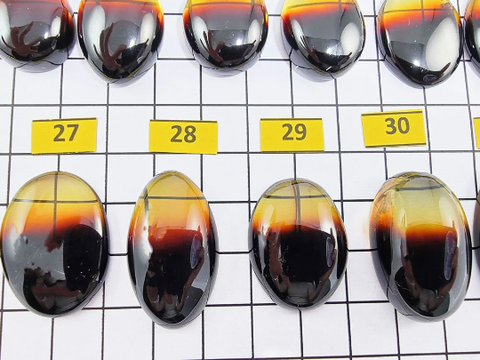 Gradient Amber Free Shape Cabochon