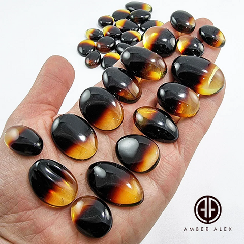 Gradient Amber Free Shape Cabochon