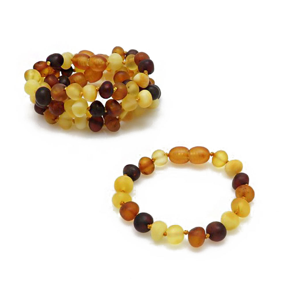 "KIDDO" Multi-Color Amber Beads Baby Bracelet - Amber Alex Jewelry