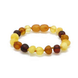 "KIDDO" Multi-Color Amber Beads Baby Bracelet - Amber Alex Jewelry