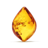Cognac Amber Flame Shape Stone - Amber Alex Jewelry