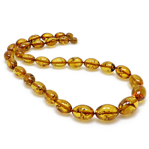 Cognac Amber Olives Necklace - Amber Alex Jewelry