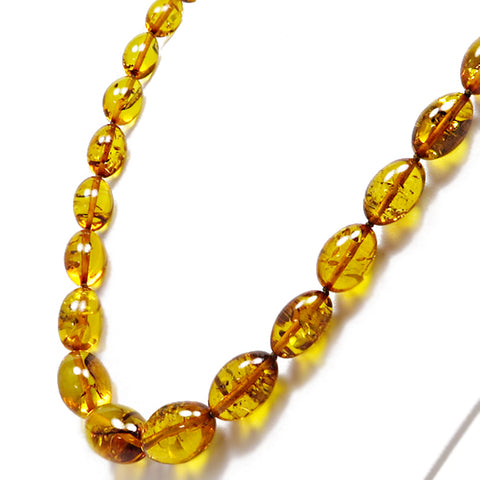 Cognac Amber Olives Necklace - Amber Alex Jewelry