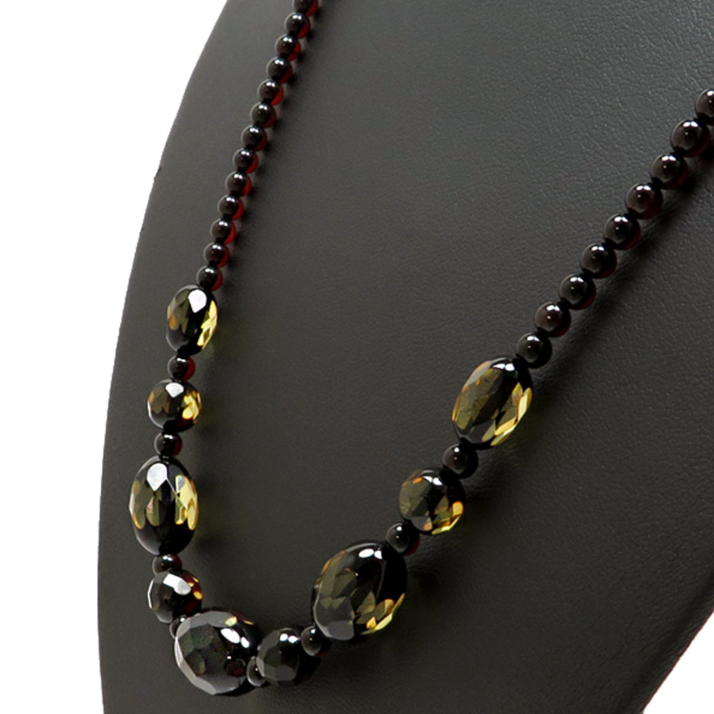 Cherry 2-tone Baltic Amber Beads Necklace - Amber Alex Jewelry