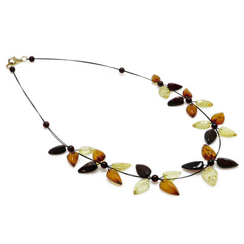 Night Magic Multi-Color Amber Necklace - Amber Alex Jewelry