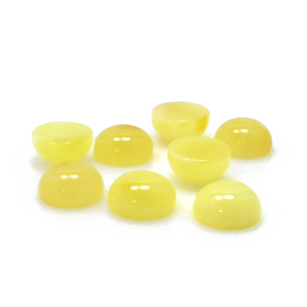 Milky Amber Calibrated Round Cabochons - Amber Alex Jewelry