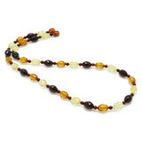 Multi-Color Amber Faceted Olives Necklace - Amber Alex Jewelry