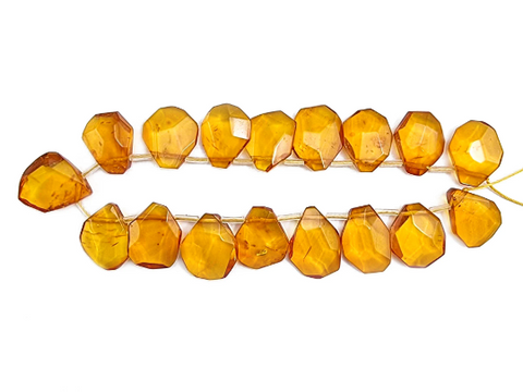 Cognac Amber Free Shape Bead