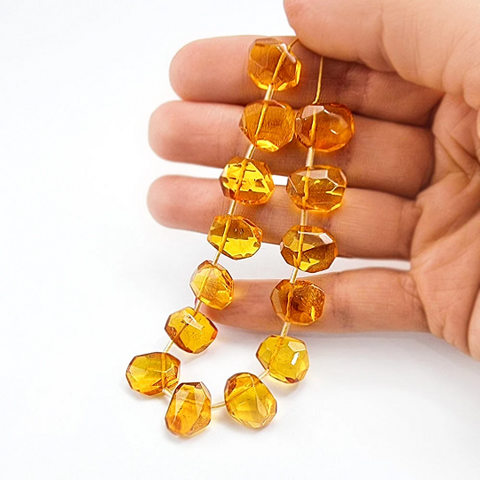 Cognac Amber Free Shape Bead