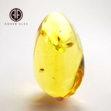 Free Shape Lemon Color Cabochon With Insects