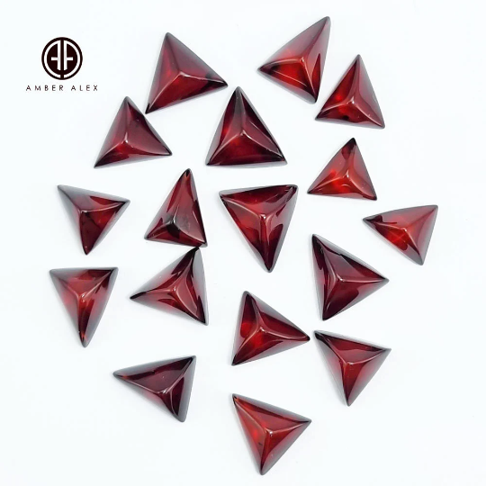 Cherry Amber Free Triangle Shape Cabochons