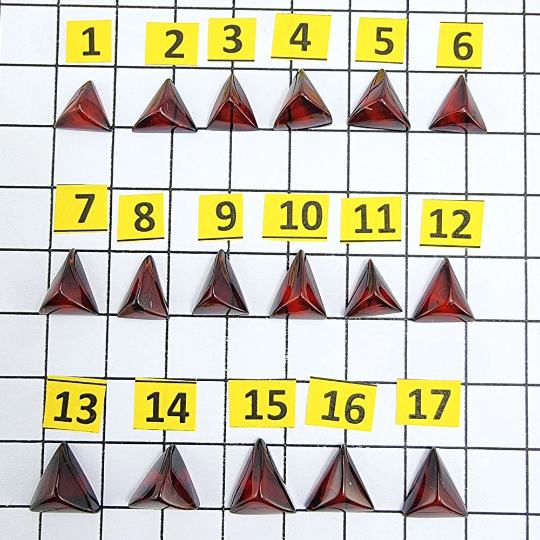 Cherry Amber Free Triangle Shape Cabochons
