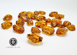 Cognac Amber Crystal Cut Stone