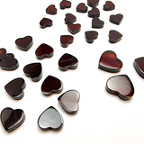 Cherry Amber Calibrated Heart Shape Cabochons