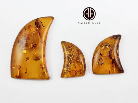 Cognac Amber Free Shape Cabochon