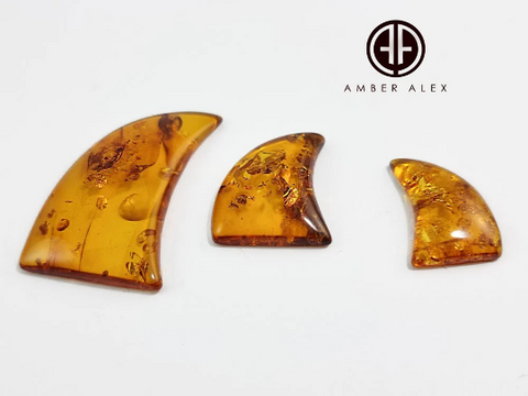 Cognac Amber Free Shape Cabochon