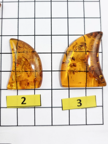 Cognac Amber Free Shape Cabochon