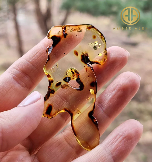 Natural Amber Free Shape Slab Stone