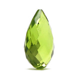Green Amber Faceted Drop Shape Stone - Amber Alex Jewelry