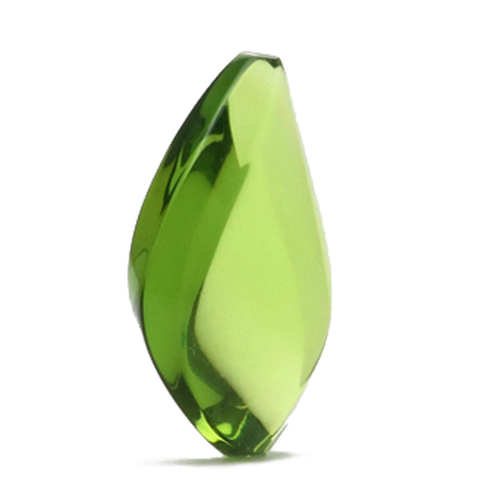 Green Amber Flame Shape Stone - Amber Alex Jewelry